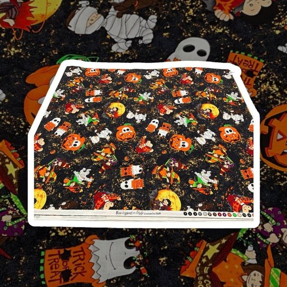 Boo-ligans Style Licensed to SSI Cotton Halloween Fabric 2.75 Yards x 44 Inch - Picture 4 of 16